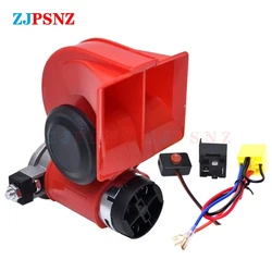 12V 24V Car Auto Twin Dual Tone Air Horn Electric Speaker Kits Super Loud Auto Truck Lorry SUV RV Train Caravan Boat Twin Tone