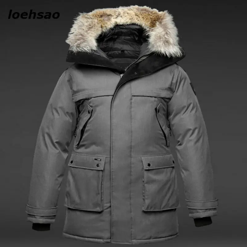 2022 New Men Down Jacket 90% White Duck Down outerwear Men\'s Winter Coats Super Warm Waterproof Windproof fur hooded long parkas