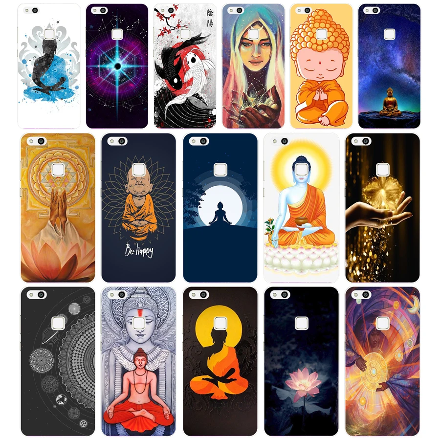 007FG Buddha Soft Silicone Tpu Cover Case for  Honor 9 10 huawei p10 lite y6 prime 2018 mate 10 lite play p smart