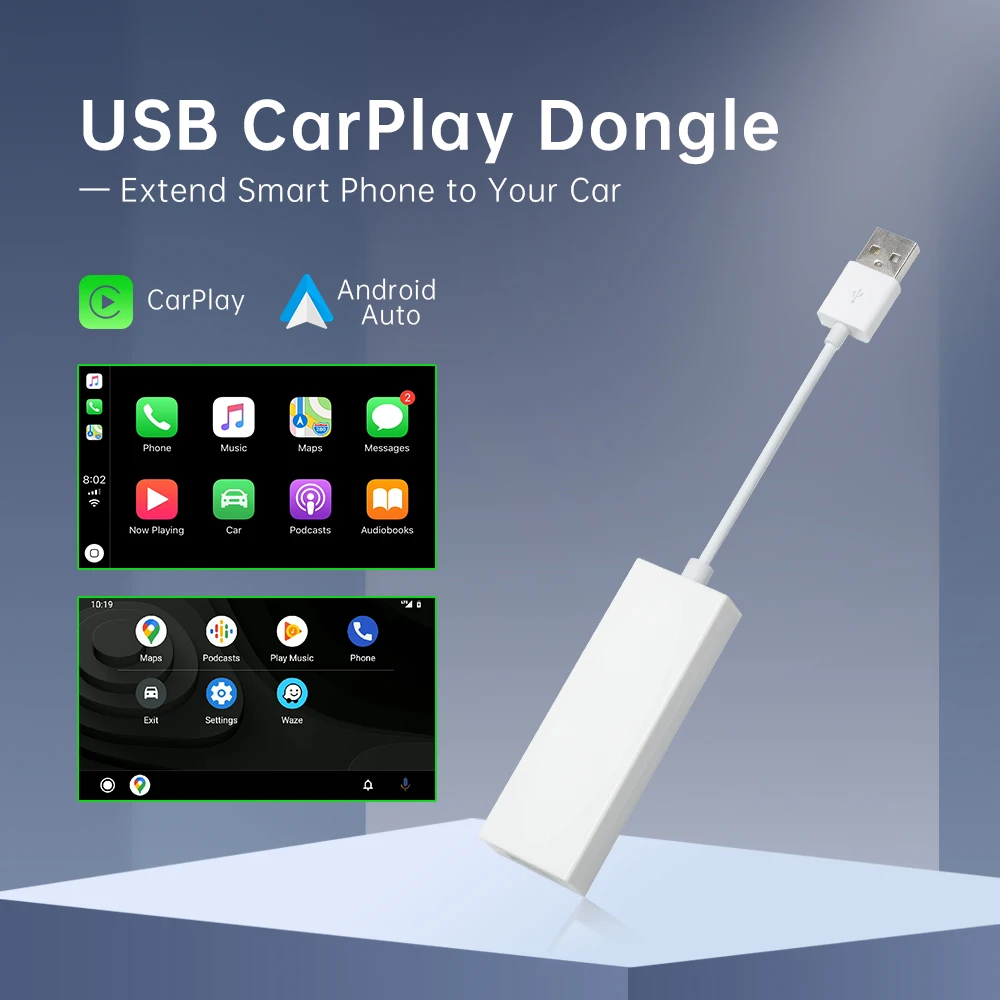 New Wired Carplay USB Dongle For Android Car Navigation gps Support IOS Phones and Android Phone