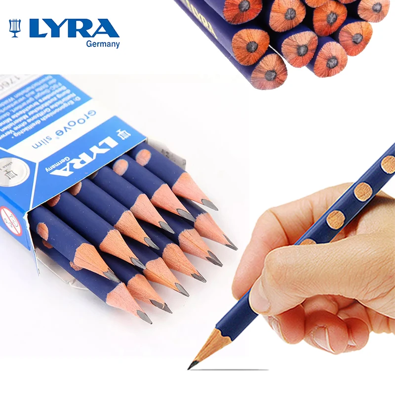 LYRA Groove Slim Graphite Triangle Posture Correction Pencils Kids Holding Pen Gesture Learning/Writing Pencils School Supplies