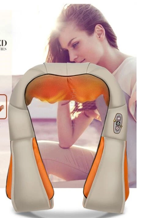 Electric Heating Neck Massager Car Home Infrared KneadingTherapy Ache Shoulder Back Massageador Relax Massage the shawl with a b