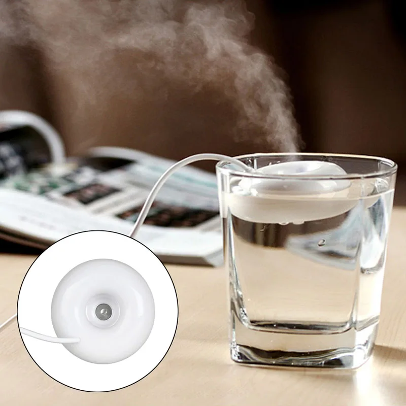 Hot Mini USB Air Humidifier Donuts Purifier Aroma Diffuser Steam For Office Home #Y05#