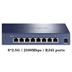 Tp-link tl-sh1008 ethernet network switch all 8*2.5Gbps RJ45 ports 2.5gbps2.5g 2500mbps  2.5 gigabit 2.5gb Plug and Play