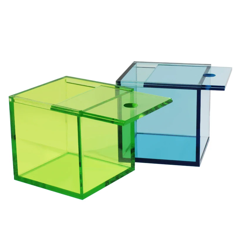 15 * 15 * 15cm Household Daily Use Acrylic Storage Box Skin Care Products Lipstick Storage Box Dresser Box Dustproof