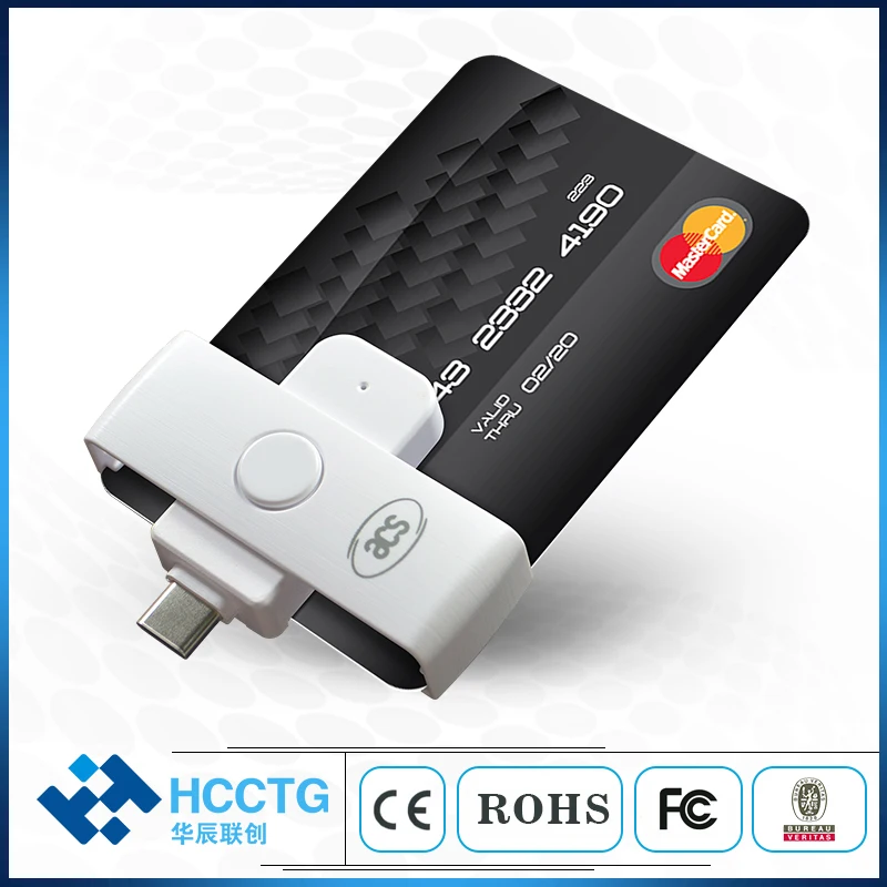 Mini ISO 7816 EMV IC Chip USB Micro B/ Type C/ Type A Smart Card Reader ACR38/39U Series