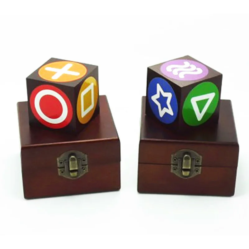 Ental Cube 2 Magic Tricks Color Prediction Symbol Dice Remote Control Magia Magician Close Up Illusions Mentalism Gimmicks Props