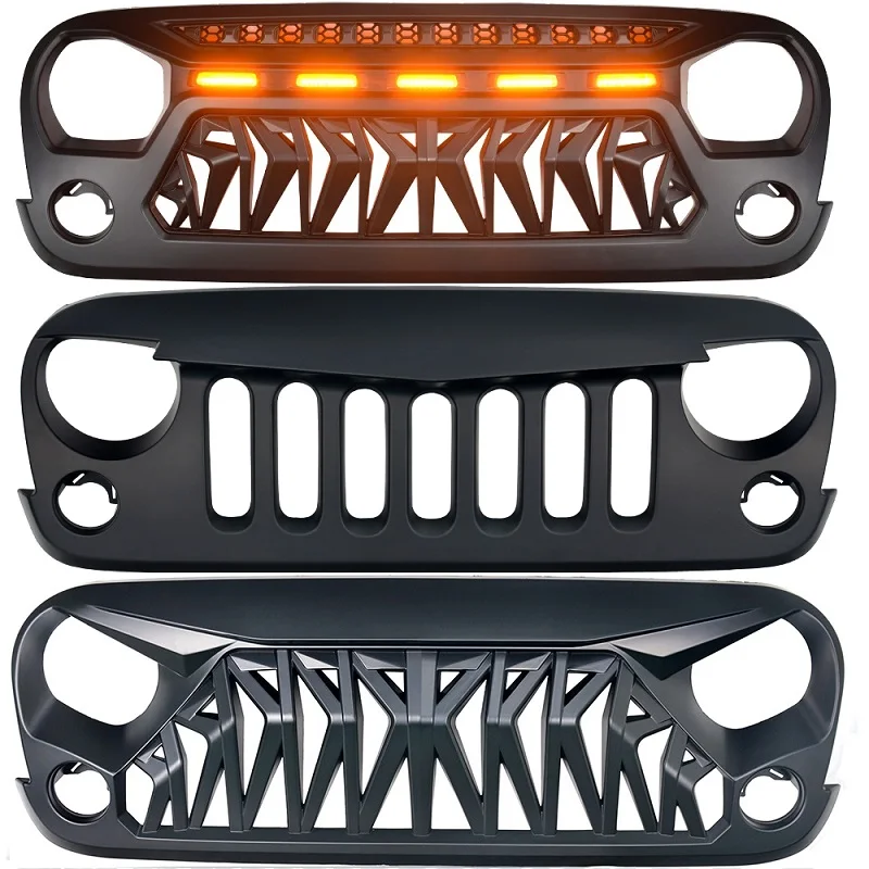 

Modified Front Racing Grille Grills Fit For Jeep Wrangler Jk 2007-2017 Mesh Mask Cover Auto Grill Grills Exterior Car Accesories