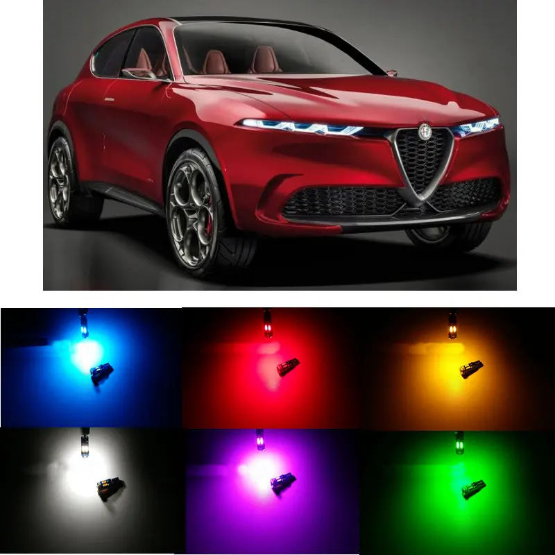 20pc/lot canbus t5 Dashboard LED Light Bulbs For Alfa Romeo 159 145 146 147 155 156 164 166 33 4C  BRERA GIULIETTA GT GTV MITO