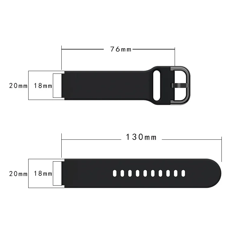 18mm Soft Silicone Strap For Garmin Vivoactive 4S 40mm Watch Bracelet Sport Replacement Watchband For Garmin Venu 2s Wristband