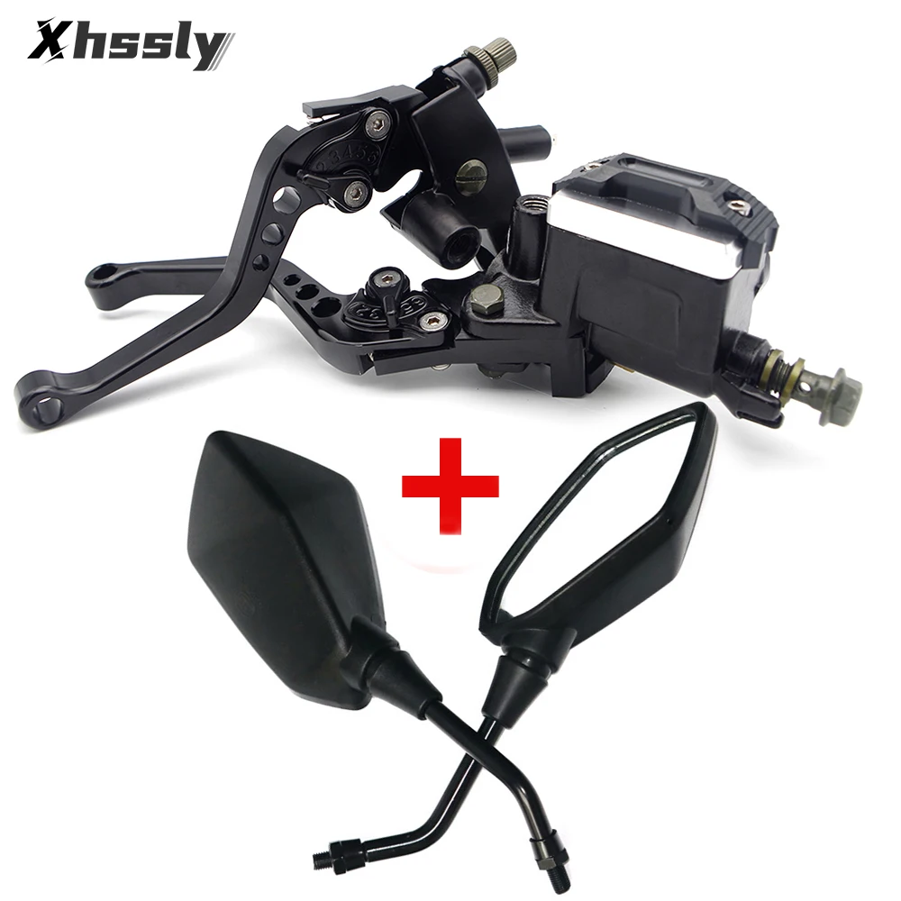 

For YAMAHA Wr250F Ttr250 Yz 125 Road Star Tdm 900 R6 2008 Tracer 900 Gt Brake Clutch Hydraulic Lever Motorcycle Rearview Mirror