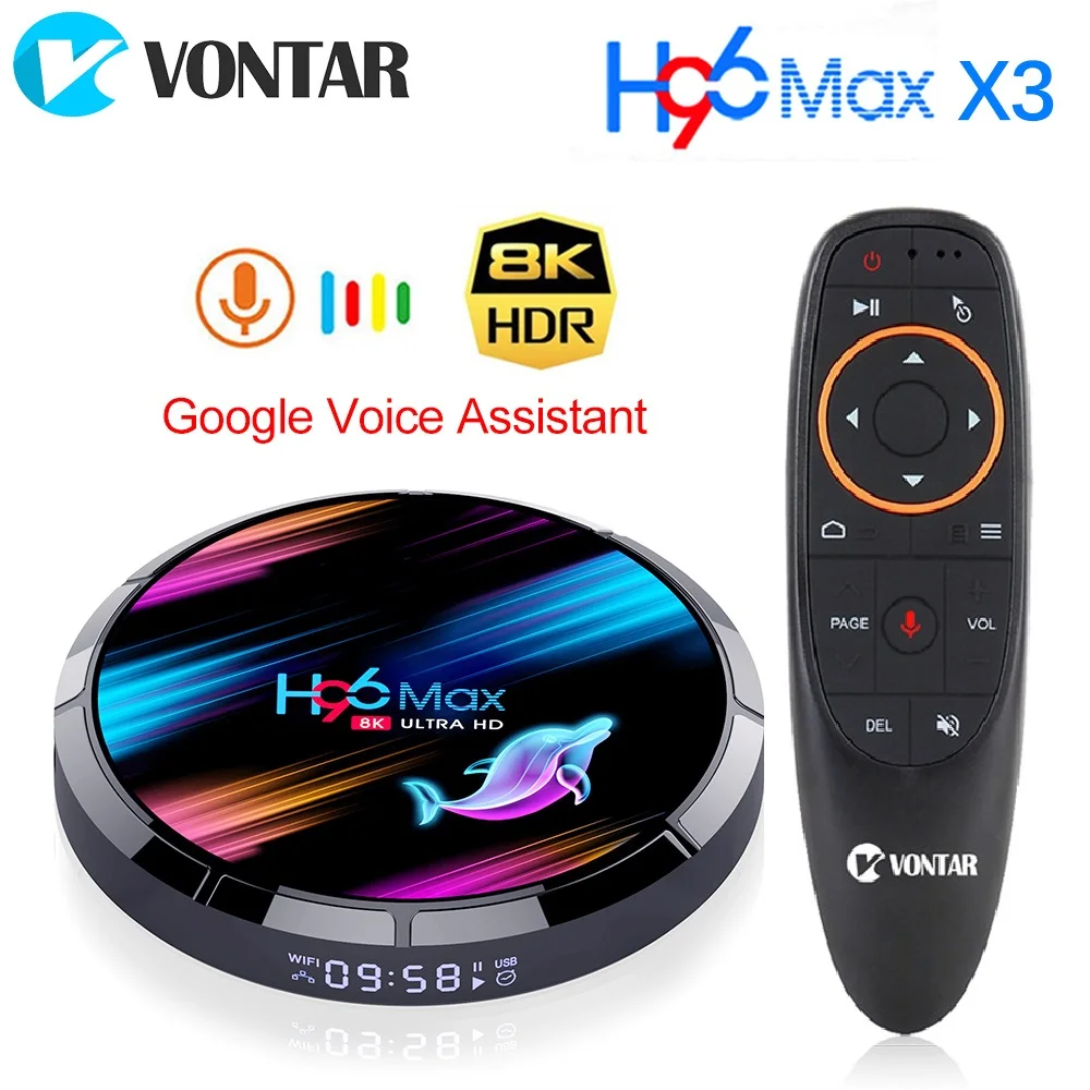 H96 MAX X3 TV Box Android 9.0 4GB 64GB Amlogic S905X3 Quad core BT Wifi H96MAX 4GB 32GB Media player TVBOX Set top box