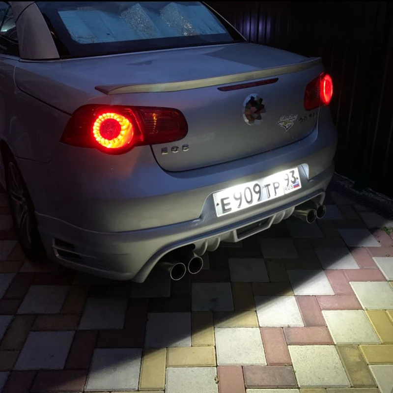 For VW GTi Golf 4 5 6 7 MK4 MK5 MK6 MK7 Passat B7 CC EOS Scirocco Beetle 2PCS LED Number License Plate Lights With Canbus image 6