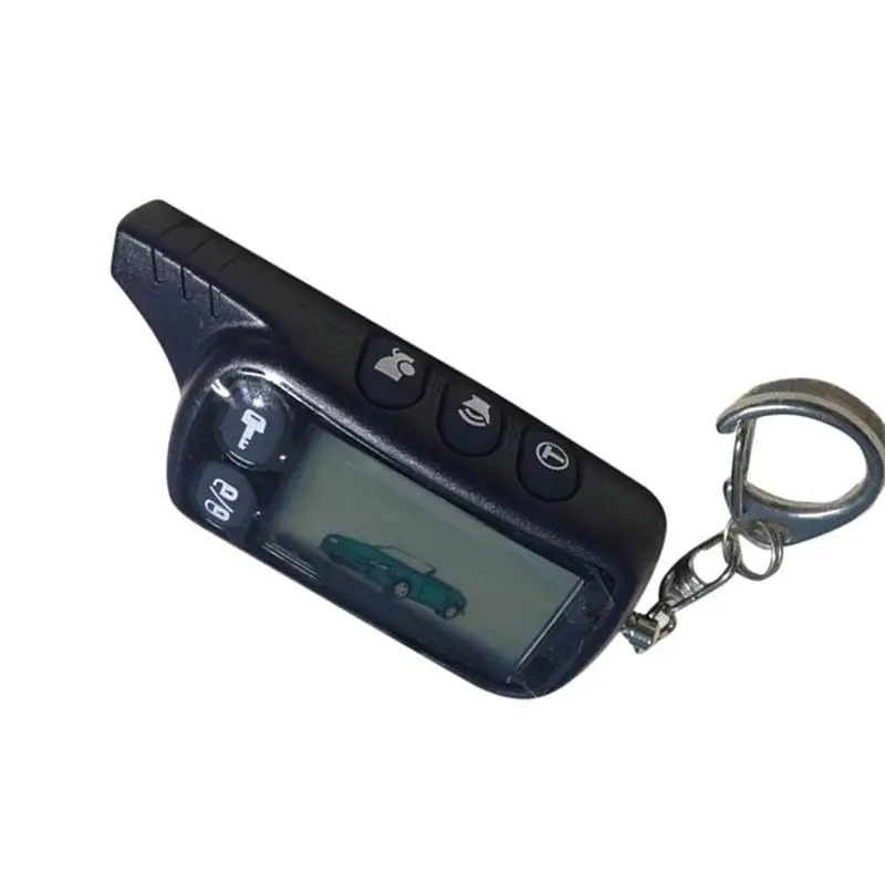 TZ9010 LCD Remote Controller Keychain,TZ-9010 Key Chain Fob for Vehicle Security 2-Way Car Alarm System Tomahawk TZ 9010