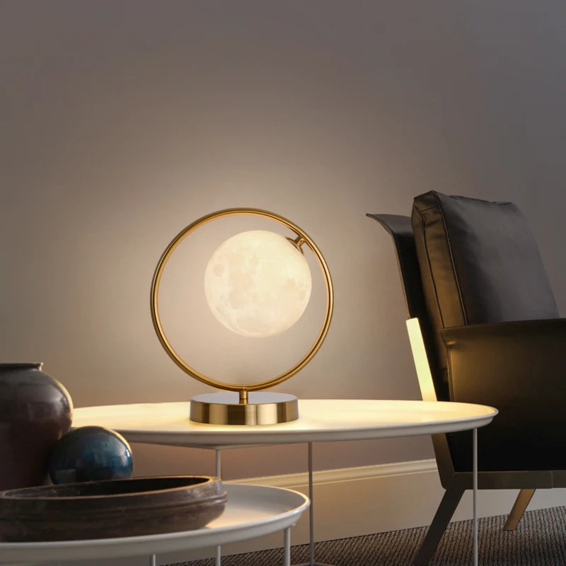 Nordic Bedroom Table Lamp Bedside Lamp Living Room Study Reading Lamp Luxury Desktop Decorative Lighting