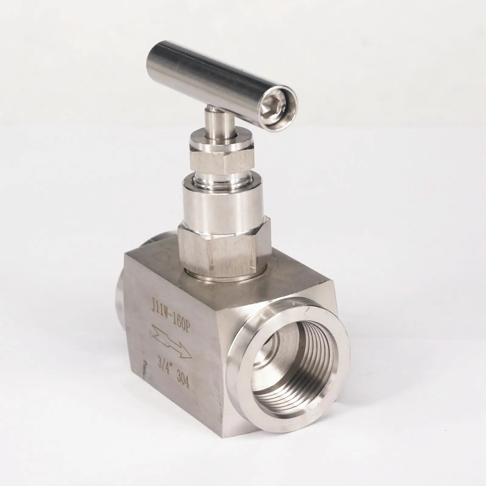 

320 Bar 3/4" BSP Female 304 Stainless Steel Flow Control Shut Off Valve Water Gas Oil Fuel