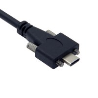 CY CYSM Locking USB-C 10Gbps Data to USB 3.1 Type-C Dual M2 Screws Locking Cable Panel Mount Type