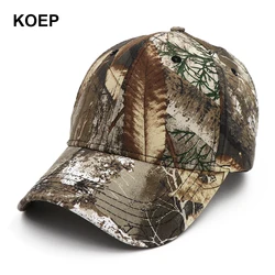 KOEP 2021 New Arrival Camo Baseball Caps Casquette Camouflage Cap Men Outdoor Fishing Hat Hunting Dad Hats CAMRTCAEDGE