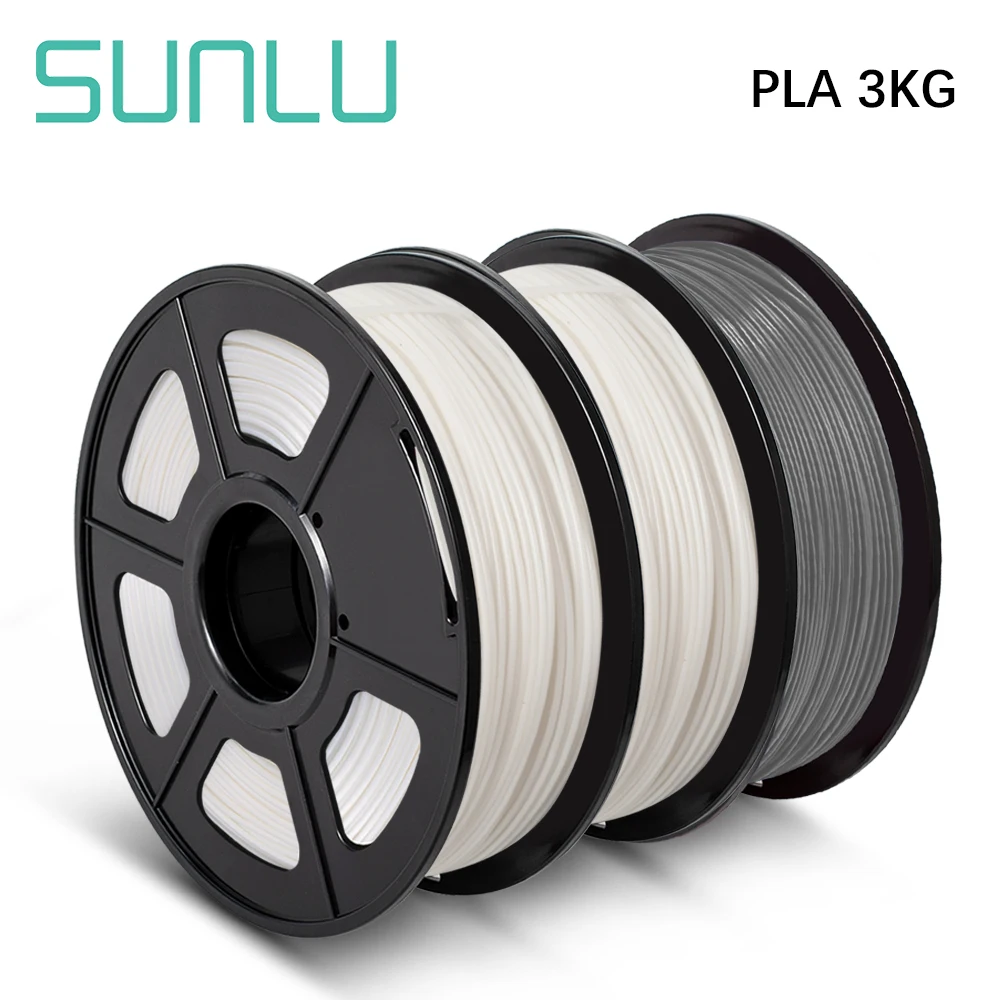 SUNLU PLA Filament  3 Rolls 1.75mm For 3D Printer 100% No Bubble Excellent Quality Filaments For Children Scribble