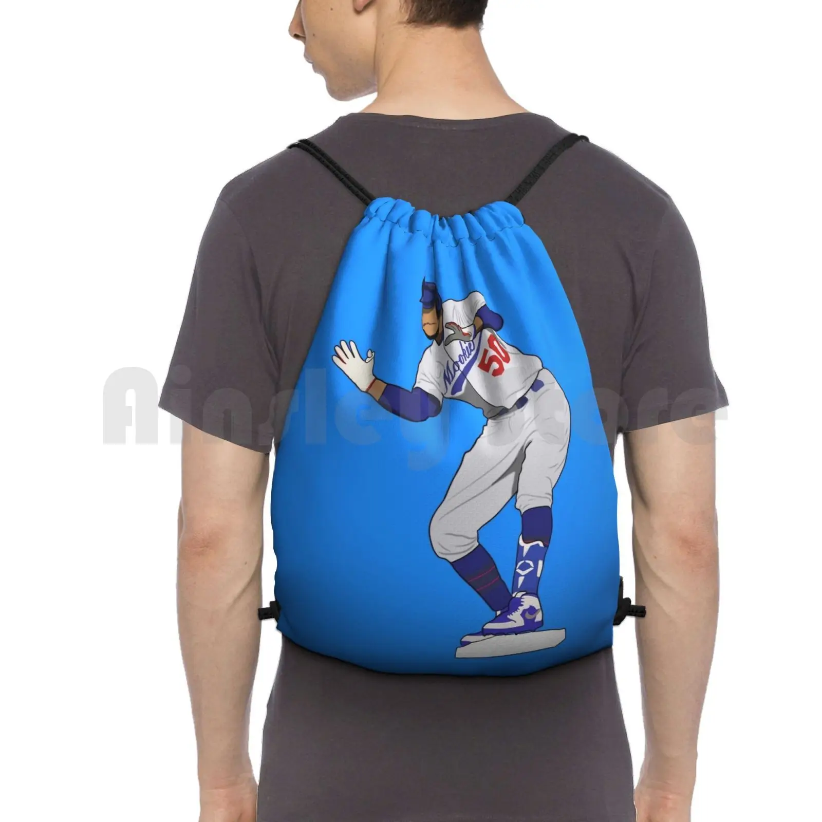 

Mookie Betts Celebration Backpack Drawstring Bag Riding Climbing Gym Bag Mookie Betts Betts Mookie Mookiewood La Los Angeles