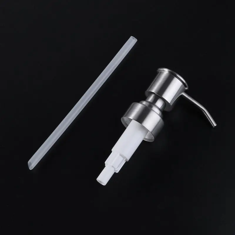 1x Badezimmer Edelstahl Flüssigkeit Lotion Dispenser Head Ersatz Seife Shampoo Dusche Gel Pumpe Jar Rohr Bad Hardware