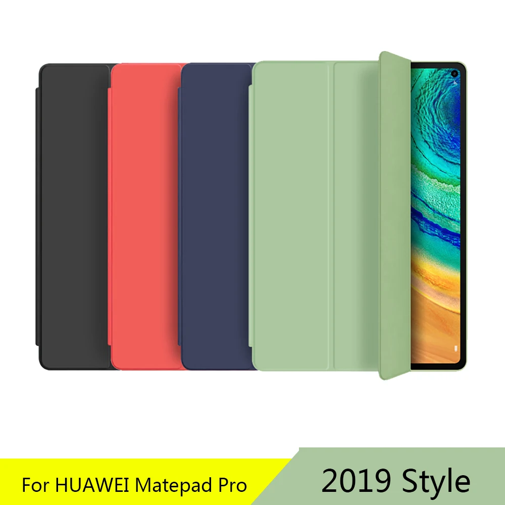 For Huawei MatePad Pro Case 10.8 PU Leather Slim Folding Stand Cover For Huawei MatePad Pro 2021 MRX-W09 W19 Tablet Case 2019