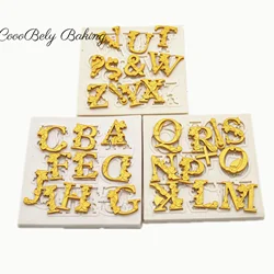 3Pcs English Letter Silicone Molds For Baking DIY Letters Cake Decoration Tools Practical Fondant Mold Chocolate Mold  Cake Tool