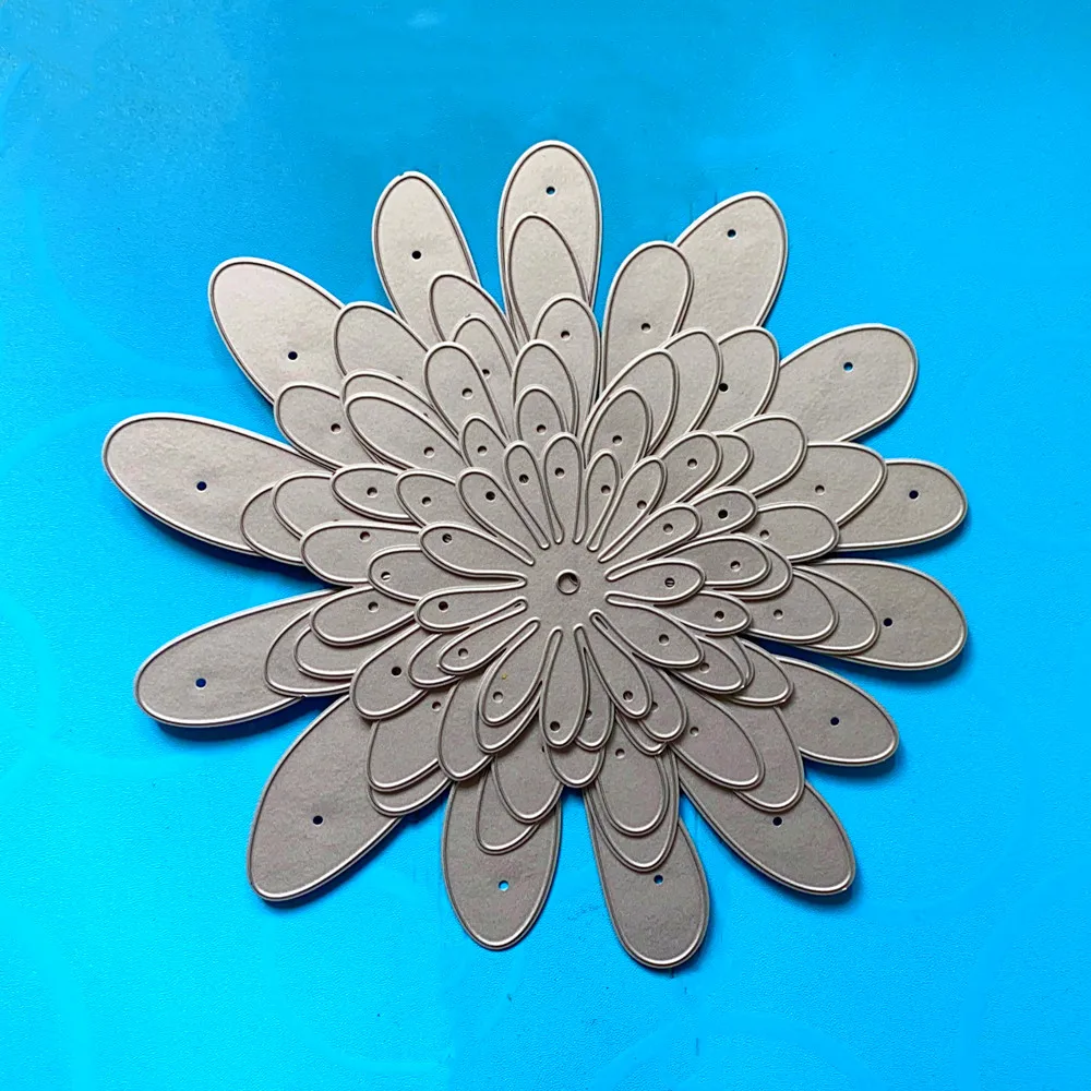 YINISE SCRAPBOOK Metal Cutting Dies For Scrapbooking Stencils BIG FLOWERS DIY PAPER Album Cards Making CRAFT Embossing Die CUT