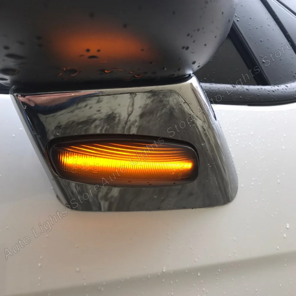 Cho Đồng Hồ C3 C4 C5 Cho Xe Đạp Peugeot 308 3008 5008 207 Hatchback Đèn LED Xe Hơi Ô Tô Đèn 2 LED Gương Blinker chuyển Tín Hiệu Năng Động Đèn