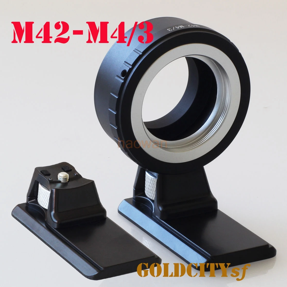 M42-M43 Adapter ring with tripod stand for 42mm Lens to M4/3 G6 G7 GH1 GF1 GF3 E-P1 gf5 E-P1 EPL5 EM5 EM1 EM10 camera