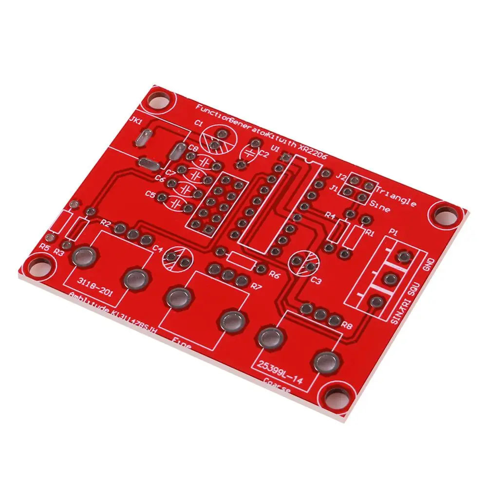 1HZ-1MHZ XR2206 기능 신호 발생기 DIY 키트 사인/삼각형/사각 출력 신호 발생기 가변 주파수 진폭