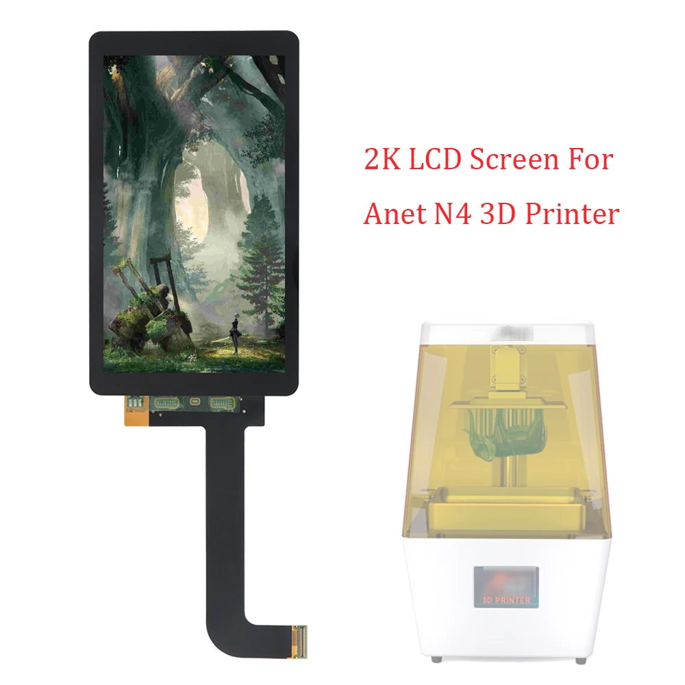 Imagem -03 - Tela Lcd com Filme de Vidro Temperado Substituição para Anet n4 2k 2560x1440 Ls055r1sx03 Impressora 3d 55