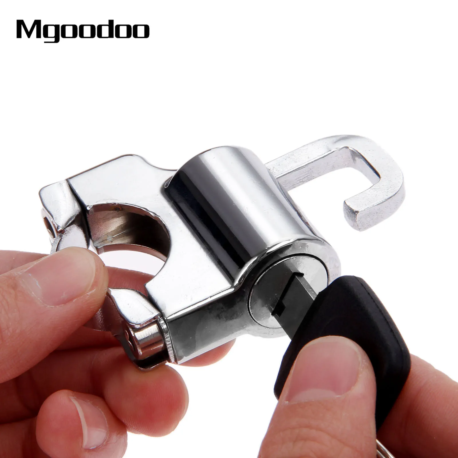 Mgoodoo Universal Motorcycle Helmet Lock 22mm Handlebars Helmet Security Lock Padlock with 2 Keys For Motor 7/8