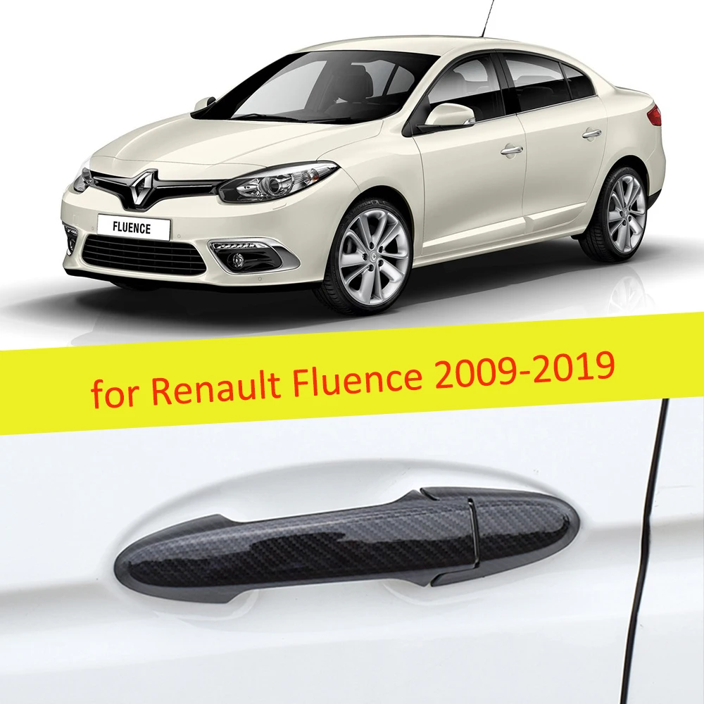 for Renault Fluence 2009 2010 2011 2012 2013 2014 2015 2016 2017 2018 2019 Samsung SM3 Carbon Fiber Door Handle Cover Accessorie