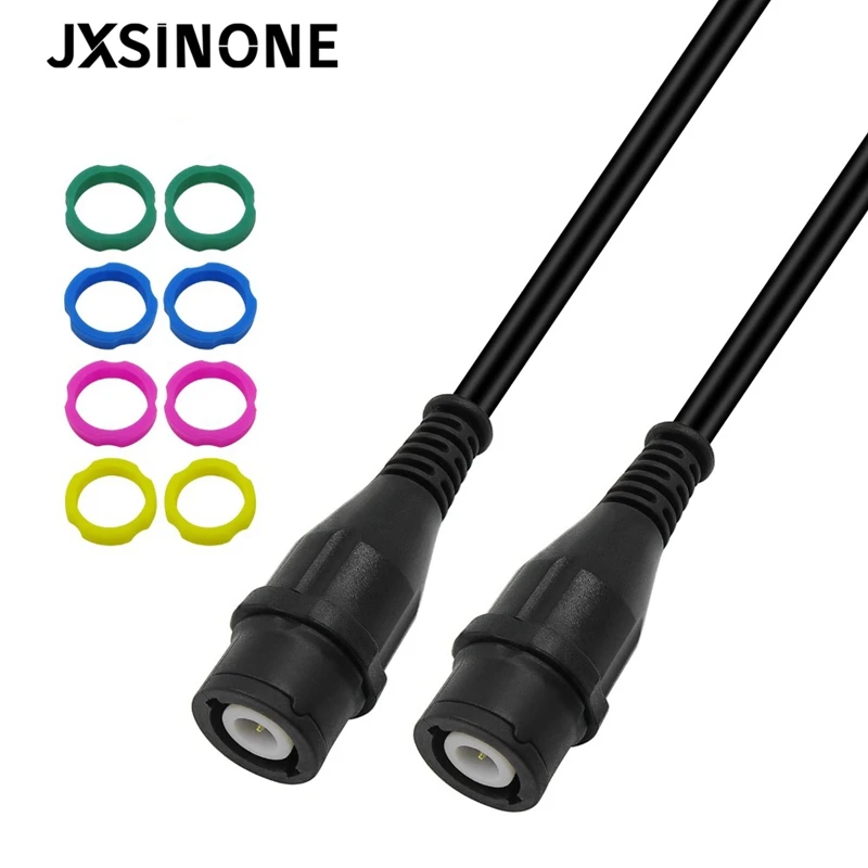 JXSINONE P1202 BNC male plug to BNC male plug Coaxial Cable Oscilloscope Test Lead 100CM BNC-BNC