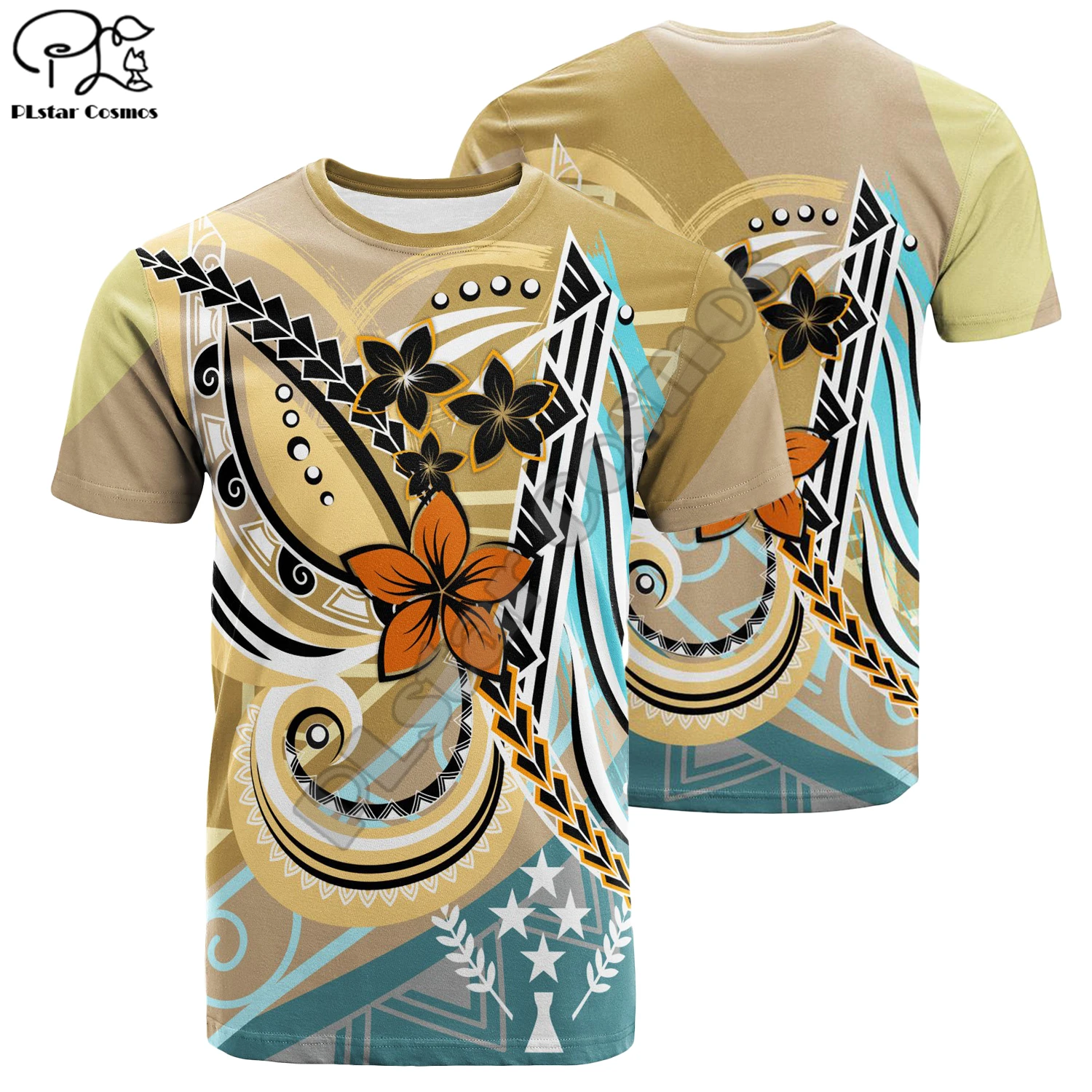 PLstar Cosmos Polynesia Kosrae Island New Fashion Men/Women T-Shirts 3d Printed Summer Short-Sleeve Top Streetwear Style-5 image 4
