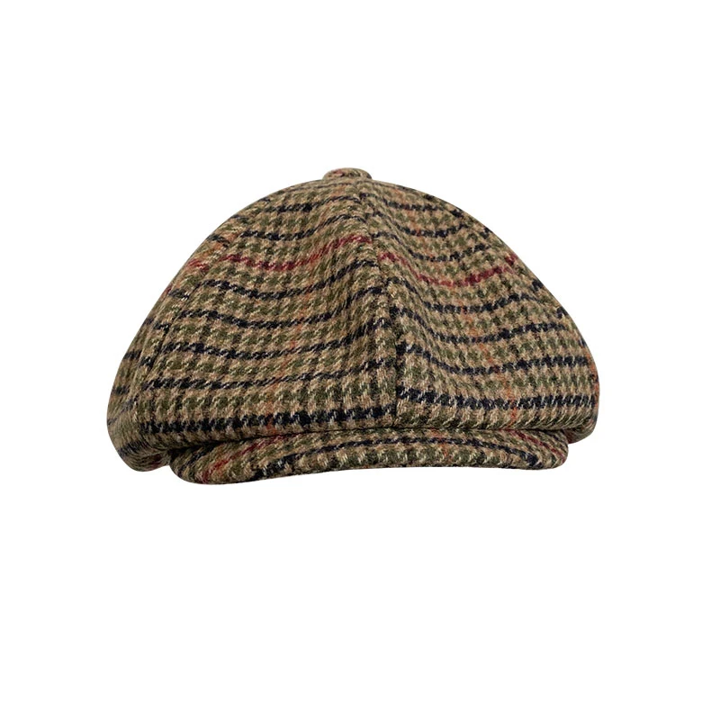 Men British Style Octagonal Hats Winter Wool Gatsby Cap Ivy Hat Golf Driving Autumn Women Cotton Flat Cabbie Newsboy Hats BLM204