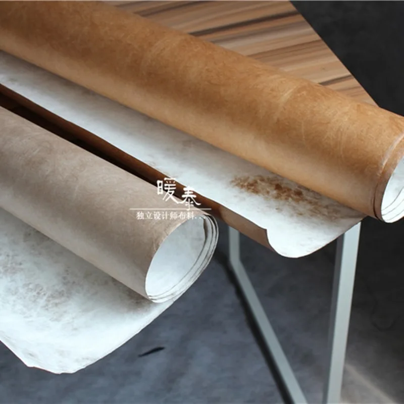 Brown Tyvek Paper Washing Breathe Stiff Waterproof DIY Modeling Design Crafts Decor Bags Wallet Clothes Designer Fabric