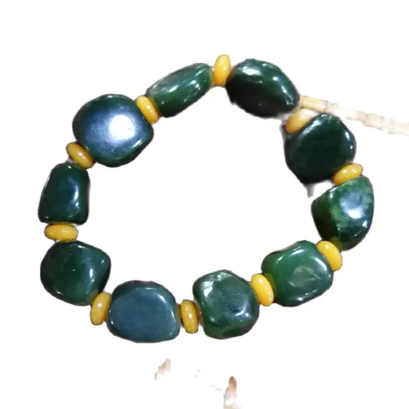 

Natural Xinjiang Hetian Jade Jade Old Pit Material Raw Stone With Type Bracelet