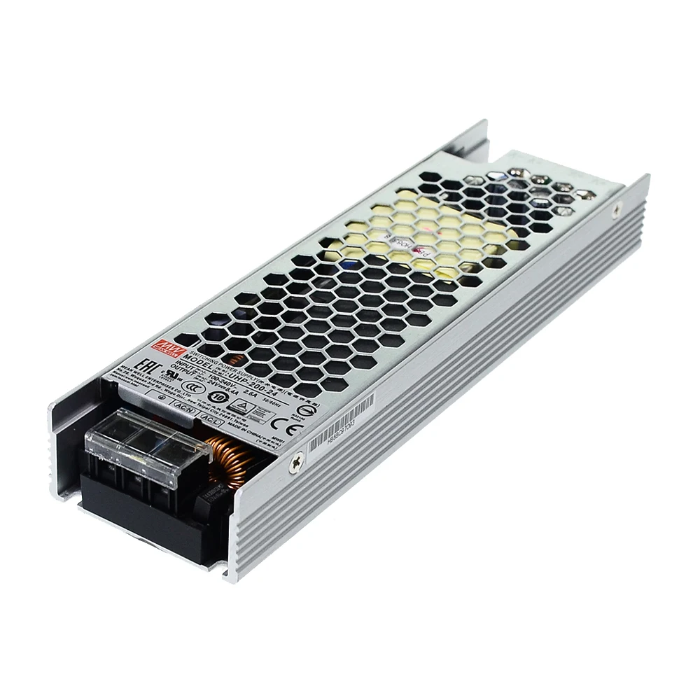 Original Mean Well UHP-200-24 meanwell 24V/8.4A Fanless design 201.6W Slim Type with PFC Switching Power Supply