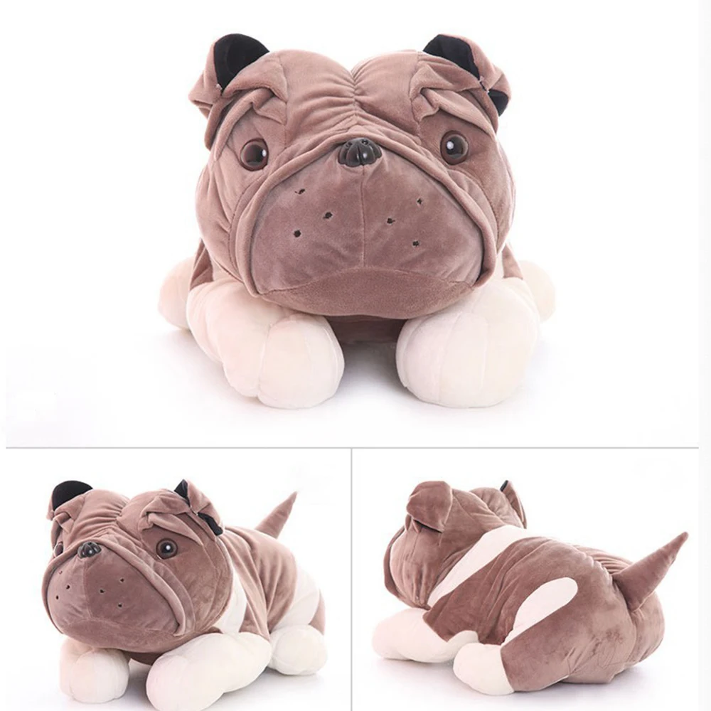 

Plush toy simulation dog cute Shar Pei Bulldog high quality soft stuffed plush animal doll birthday gift home decoration 20cm 18