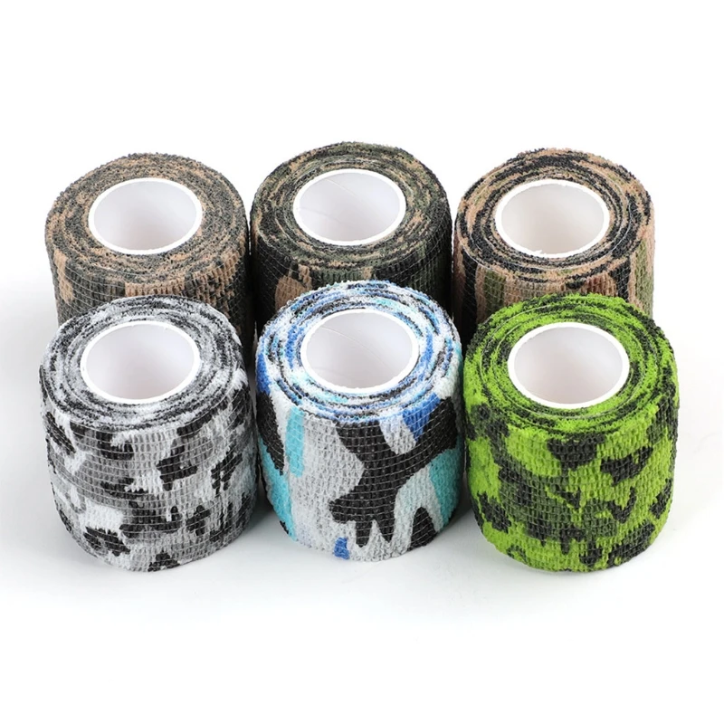 

6PCS Disposable Tattoo Grip Cover Wrap Elastic Self Cohesive Bandage Tape for Tattoo Machine Grip (2" x 5 Yards)