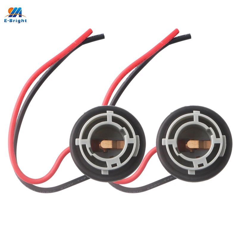 

2PCS P21W 1156 BA15S py21w BAU15S LED Bulbs Socket Holder Light Base Adapter Connector For Car Turn Signal Rear Tail Light