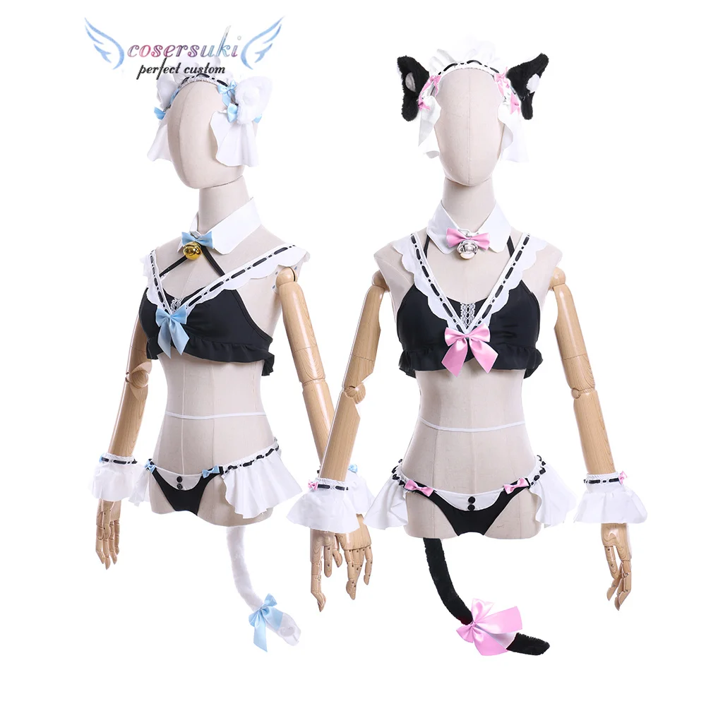 

Nekopara Cats Paradise Chocolat Vanilla Sexy Swimsuit Party Dress Halloween Carnival New Year Party Uniforms Custom Made