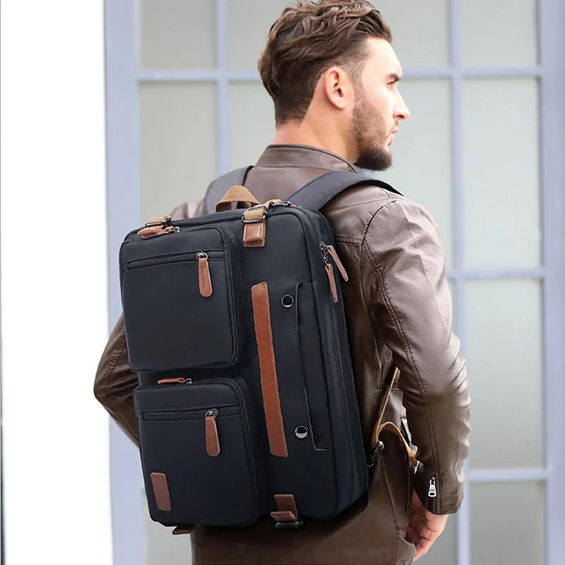 Mannen Canvas Werk Aktentas Reizen Messenger Schoudertas Multifunctionele Tote Handtas Grote Casual Zakelijke Laptop Pocket XA284ZC