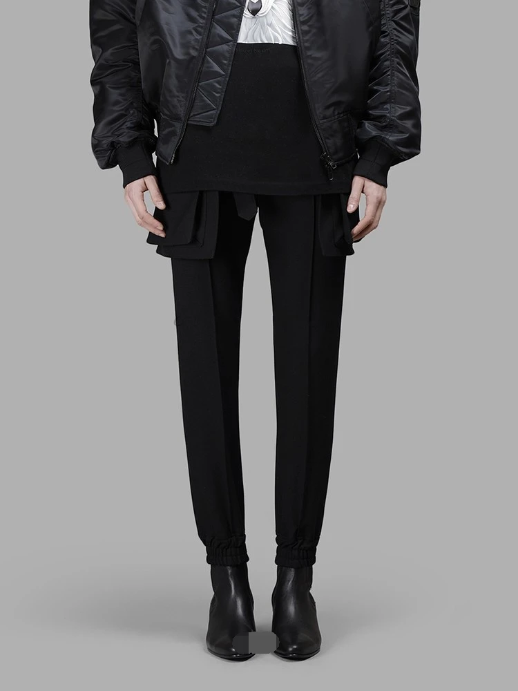 Men's Casual Pants Pencil Pants Straight Pants Spring And Autumn New Black Personality Pocket Slim Fashion Casual Trend Pants