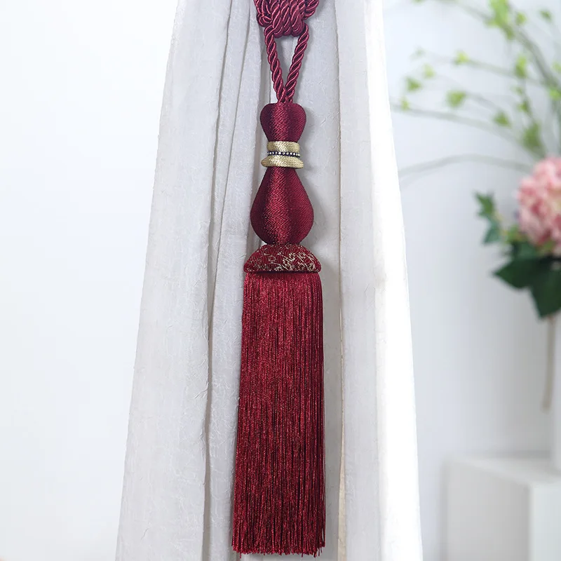 

2 Pcs Modern Minimalist Curtain Tiebacks Curtain Holdbacks Tassels Home Bandages Brushes Curtain Accessories