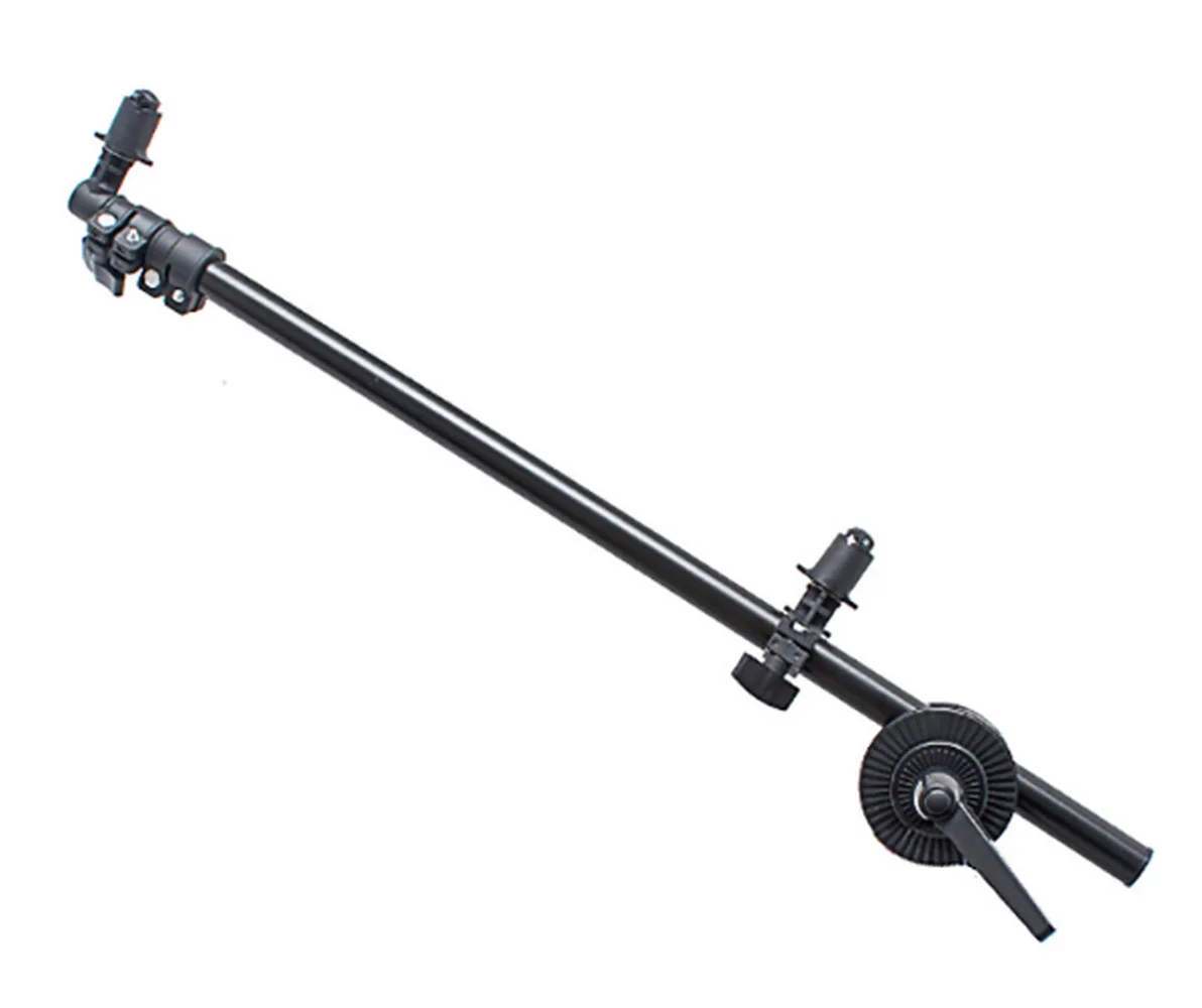 Studio Photo Bracket Grip Holder 26-69/65-175cm Swivel Head Reflector Arm Support Black, Holding Cross Lighting  Boom Stand