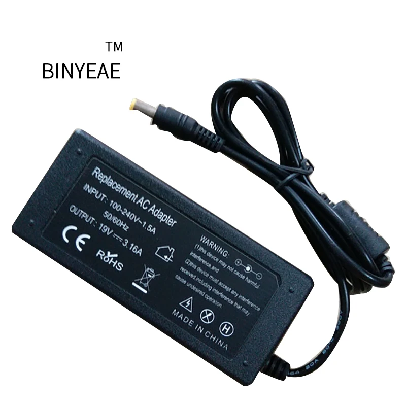 サムスン用電源アダプター,19v 3.16a AC,np355v4c 300e43 370r5e np355e7c入力,100-240v,新しいAC電源アダプター