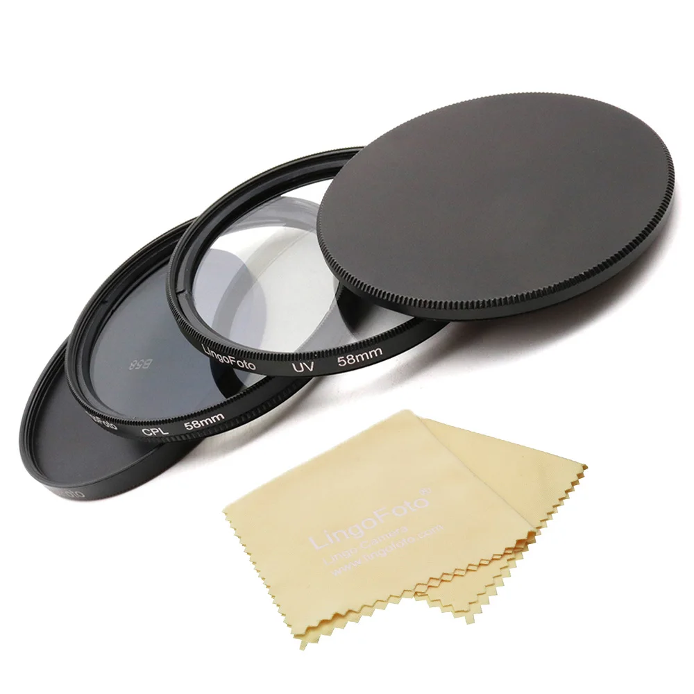 UV filter CPL filter Metal Filter Stack Protect Cap Set 43 46 49 52 55 58 62 67 72 77 82 86 95mm Camera Lens Accessory